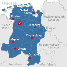 Ostfriesland Map